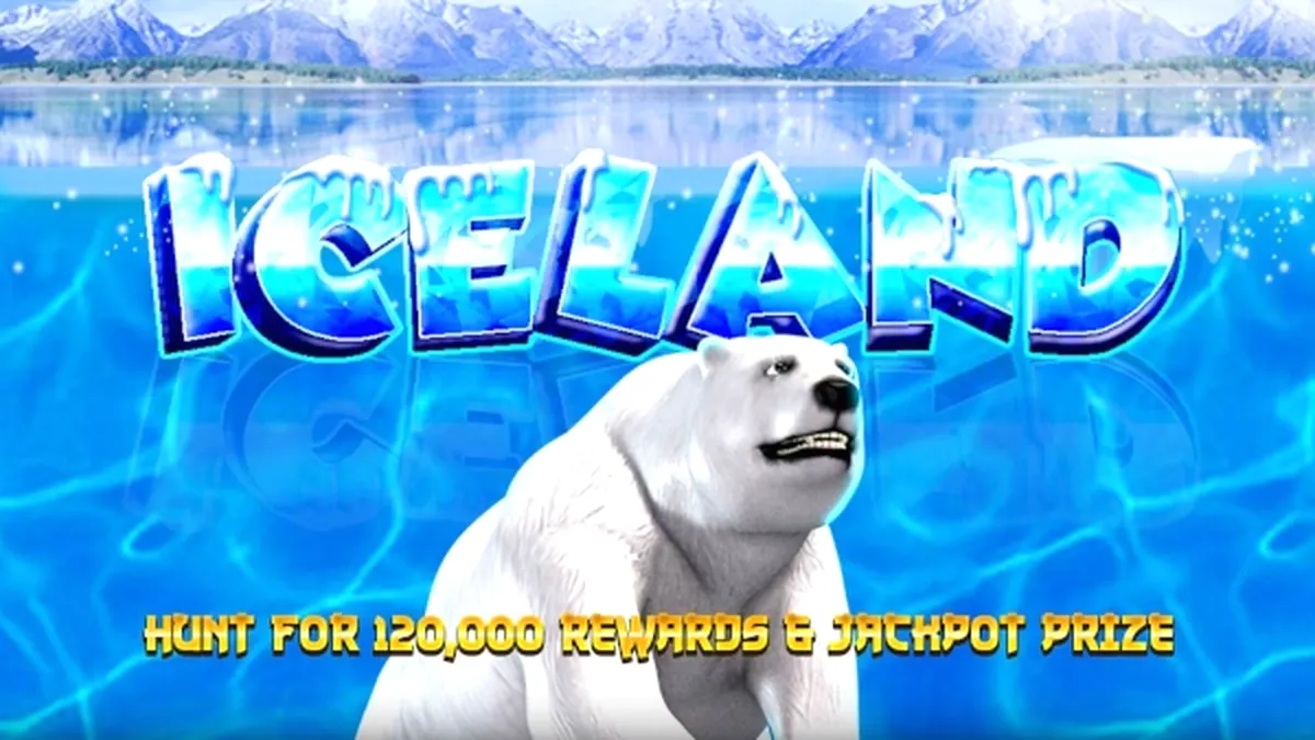 Pemandangan tema es dalam permainan slot Iceland